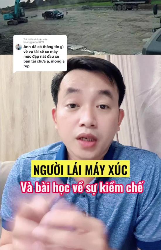 Người lái máy xúc đi bao lâu mới về?