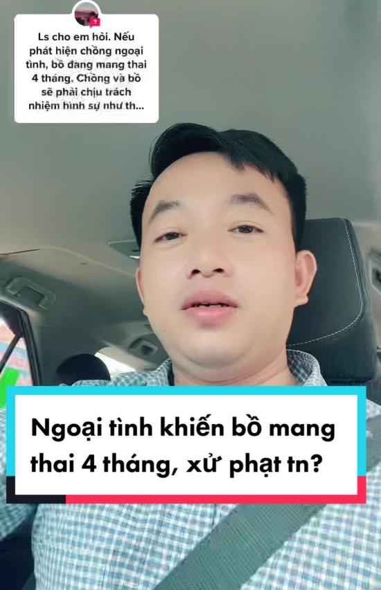 Ngoại tình khiến bồ mang thai, xử lý hình sự thế nào?